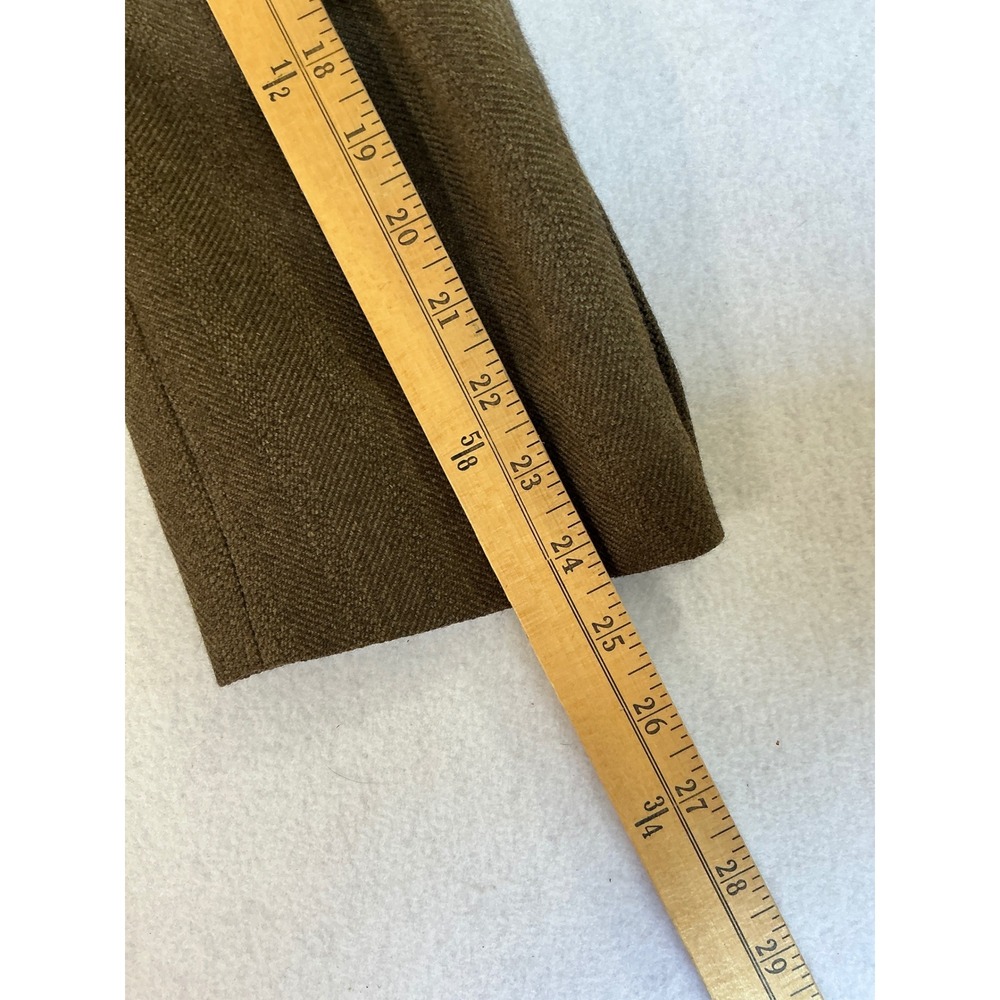Jos. A. Bank Blazer‎ Mens 42R Olive Brown 100% Wool Herringbone Sport Coat - Picture 9 of 10